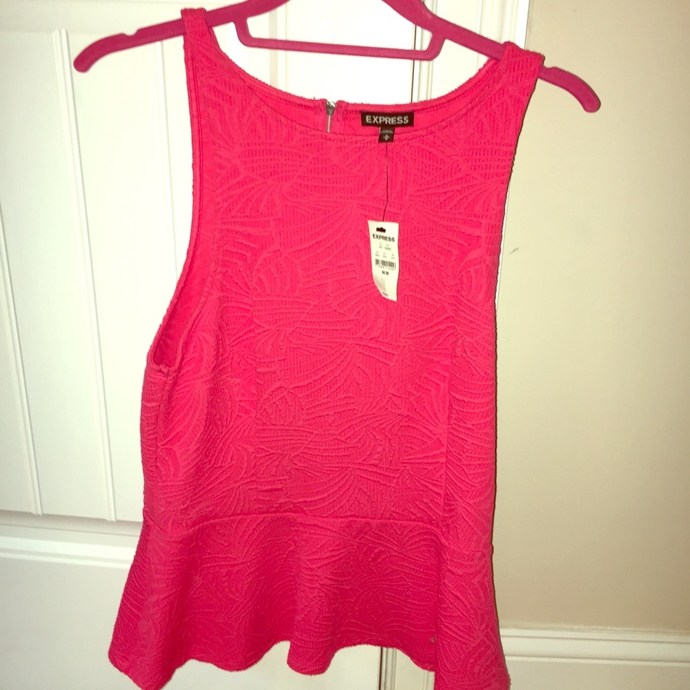 Express peplum tank